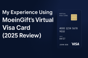 تجربه استفاده از ویزاکارت مجازی معین‌گیفت (بررسی کامل)