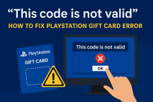 رفع خطای This code is not valid پلی‌استیشن